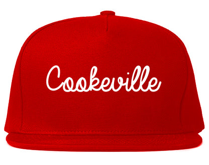 Cookeville Tennessee TN Script Mens Snapback Hat Red