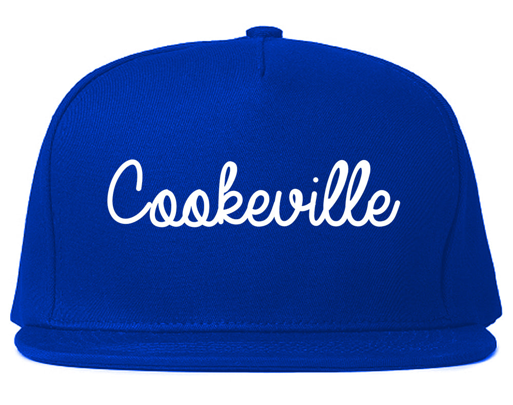 Cookeville Tennessee TN Script Mens Snapback Hat Royal Blue
