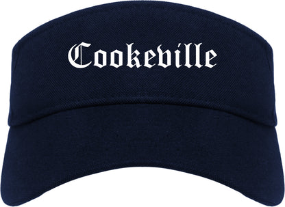 Cookeville Tennessee TN Old English Mens Visor Cap Hat Navy Blue