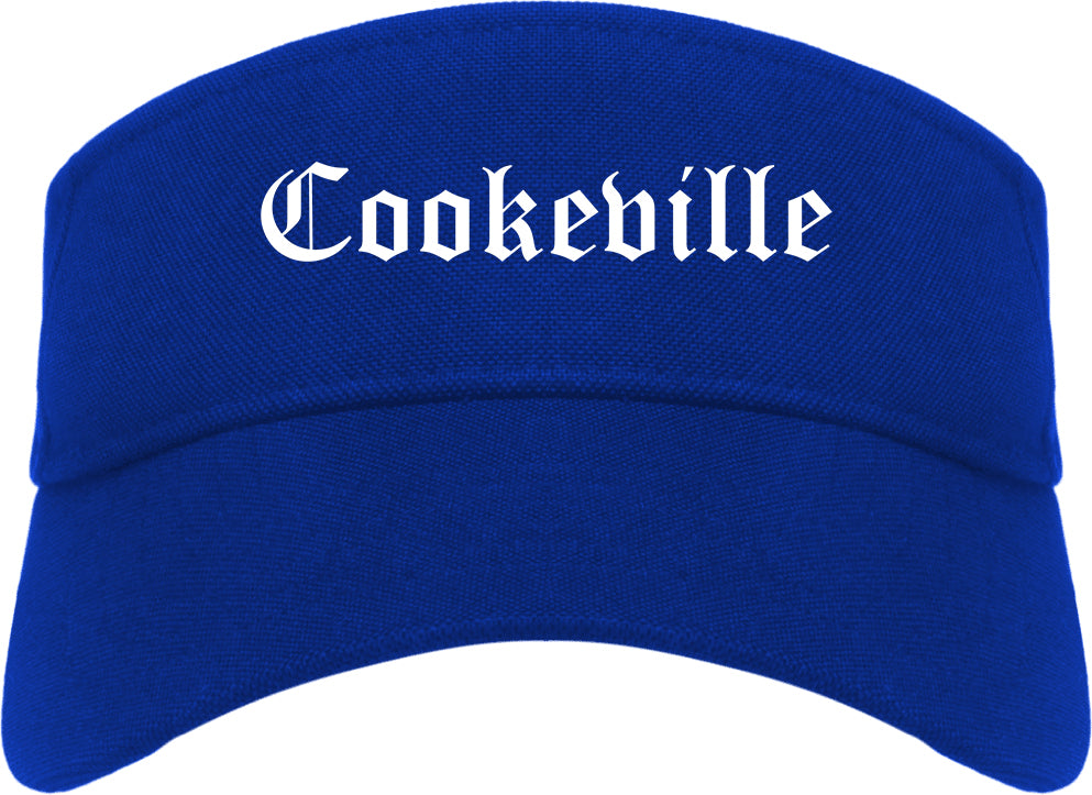 Cookeville Tennessee TN Old English Mens Visor Cap Hat Royal Blue