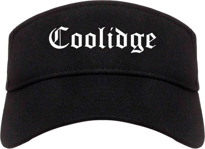 Coolidge Arizona AZ Old English Mens Visor Cap Hat Black