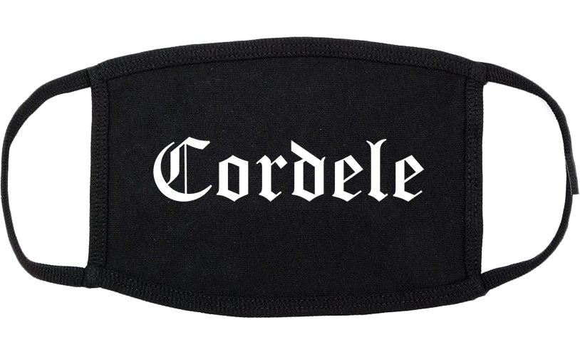 Cordele Georgia GA Old English Cotton Face Mask Black