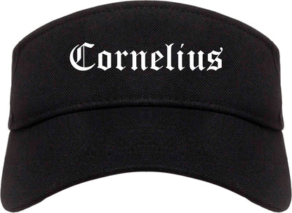 Cornelius Oregon OR Old English Mens Visor Cap Hat Black