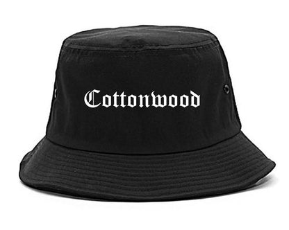 Cottonwood Arizona AZ Old English Mens Bucket Hat Black