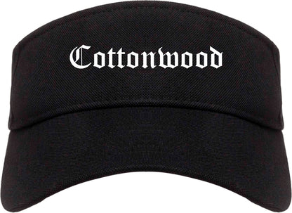 Cottonwood Arizona AZ Old English Mens Visor Cap Hat Black