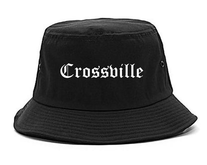 Crossville Tennessee TN Old English Mens Bucket Hat Black