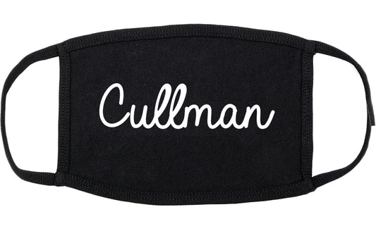 Cullman Alabama AL Script Cotton Face Mask Black
