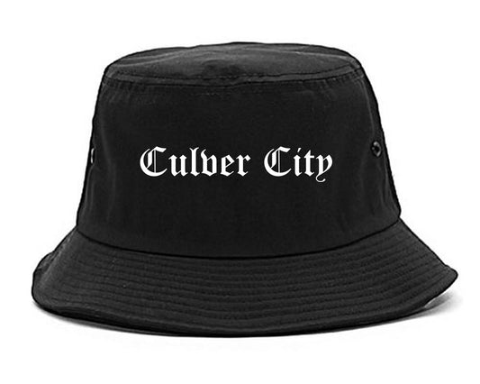 Culver City California CA Old English Mens Bucket Hat Black