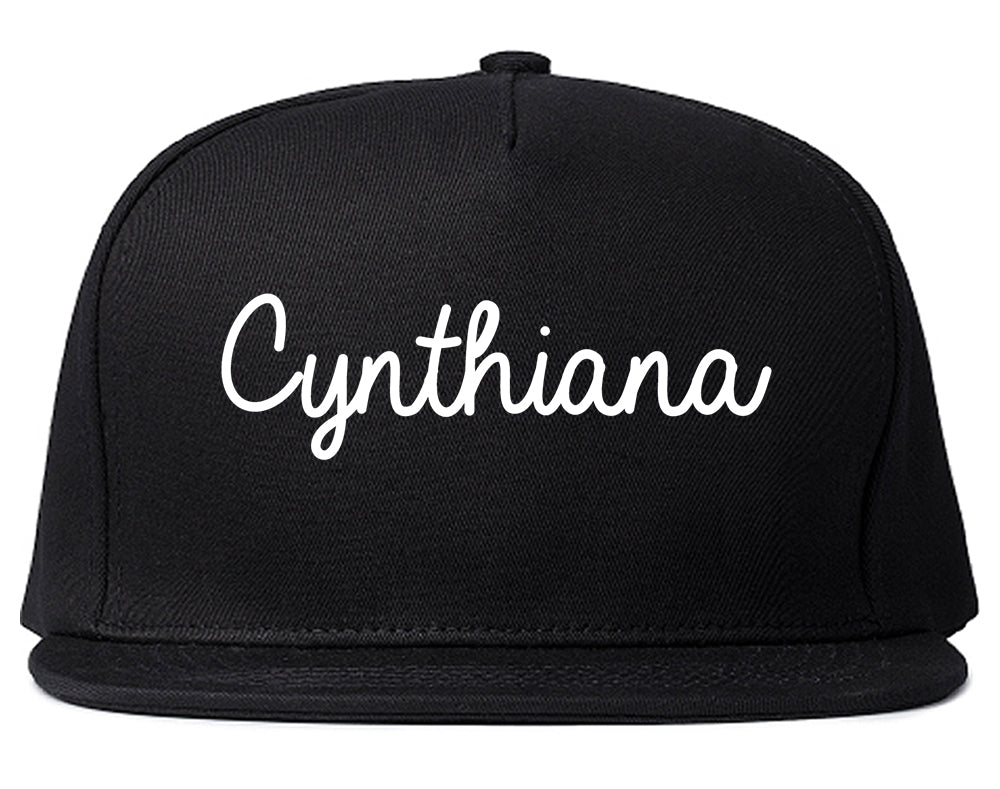 Cynthiana Kentucky KY Script Mens Snapback Hat Black