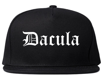 Dacula Georgia GA Old English Mens Snapback Hat Black
