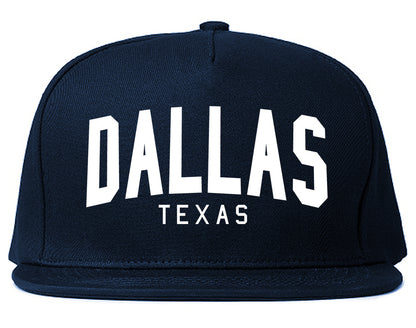 Dallas Texas ARCH Mens Snapback Hat Navy Blue