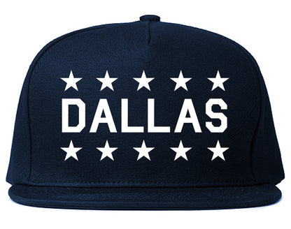 Dallas Texas STARS Mens Snapback Hat Navy Blue