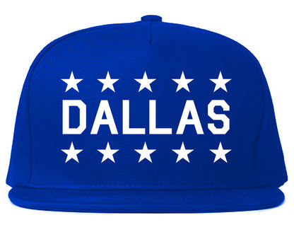 Dallas Texas STARS Mens Snapback Hat Royal Blue