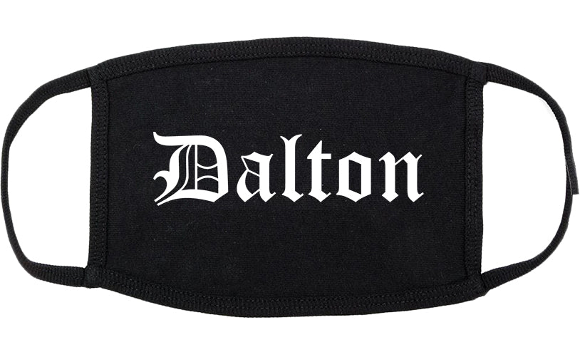 Dalton Georgia GA Old English Cotton Face Mask Black