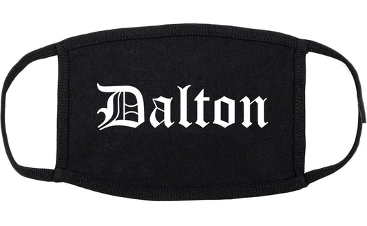 Dalton Georgia GA Old English Cotton Face Mask Black