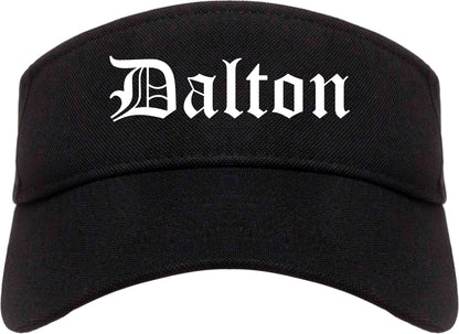 Dalton Georgia GA Old English Mens Visor Cap Hat Black