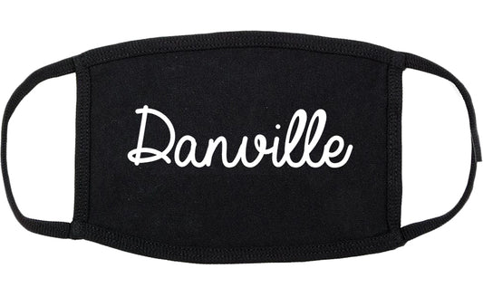 Danville California CA Script Cotton Face Mask Black