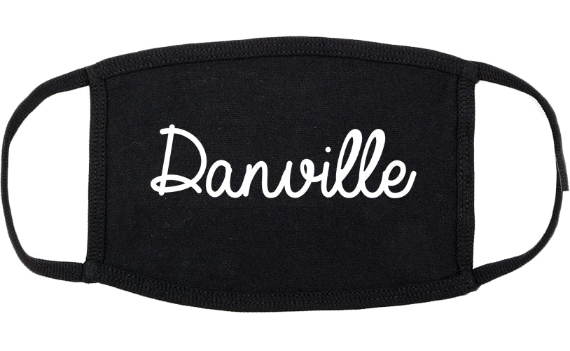 Danville Kentucky KY Script Cotton Face Mask Black