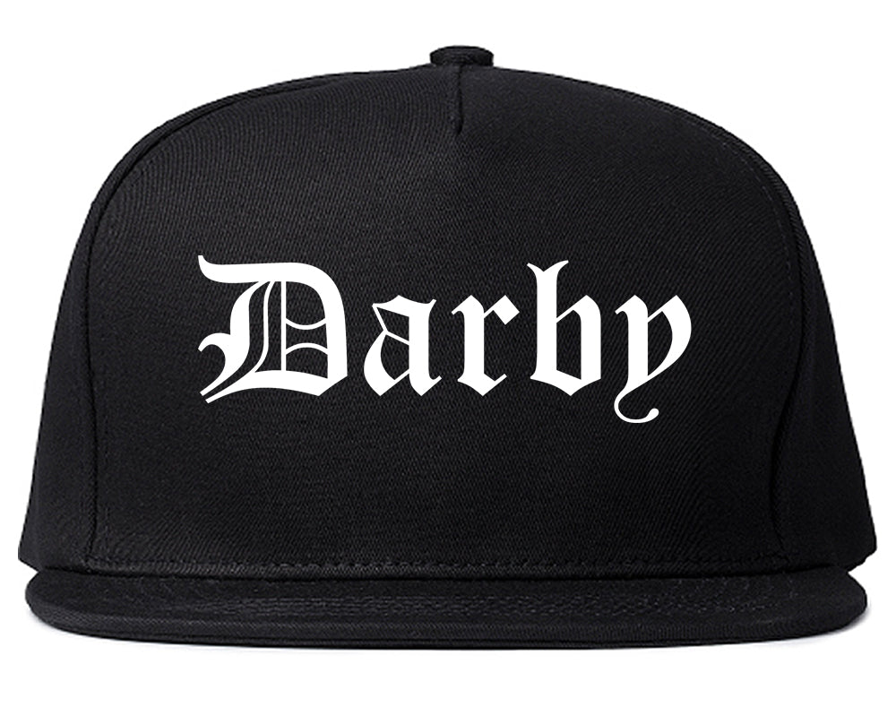 Darby Pennsylvania PA Old English Mens Snapback Hat Black