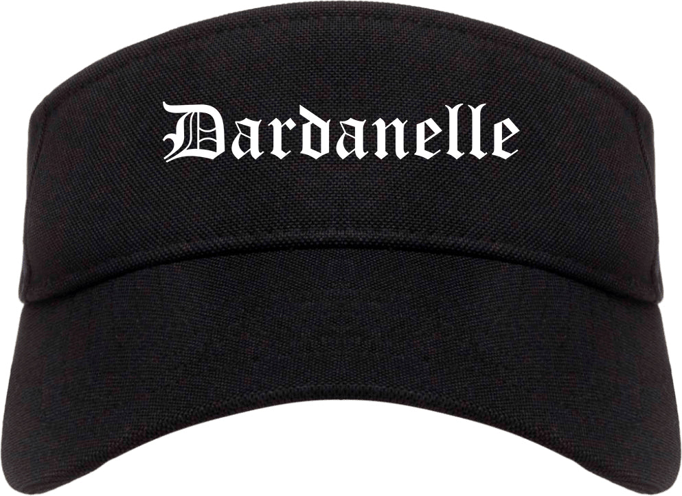 Dardanelle Arkansas AR Old English Mens Visor Cap Hat Black