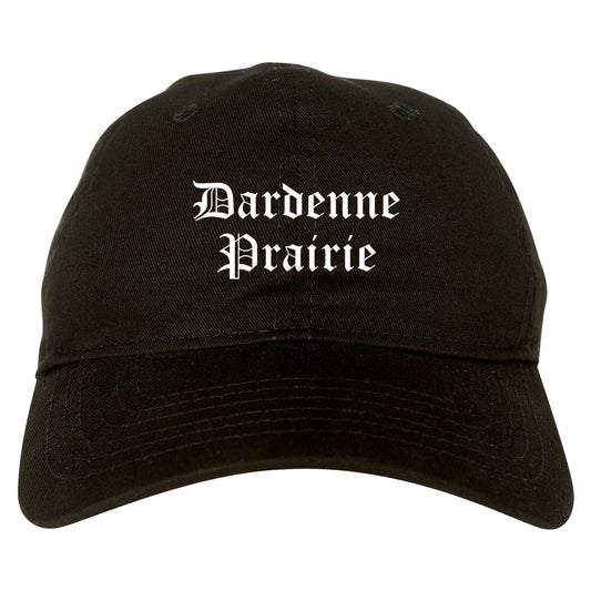 Dardenne Prairie Missouri MO Old English Mens Dad Hat Baseball Cap Black