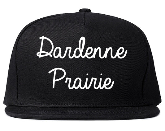 Dardenne Prairie Missouri MO Script Mens Snapback Hat Black