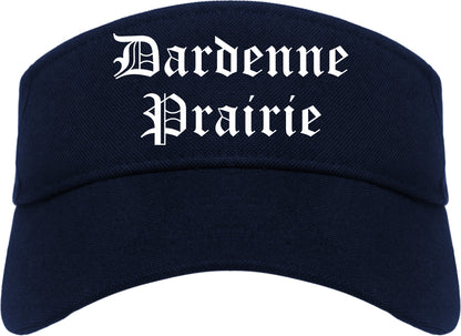 Dardenne Prairie Missouri MO Old English Mens Visor Cap Hat Navy Blue