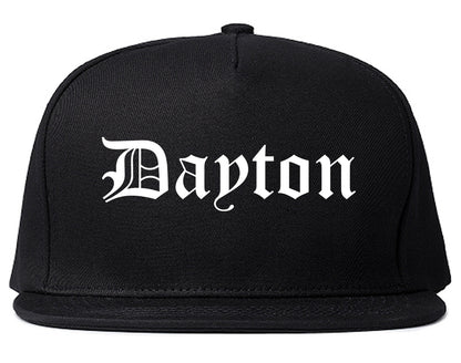 Dayton Minnesota MN Old English Mens Snapback Hat Black