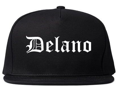 Delano Minnesota MN Old English Mens Snapback Hat Black