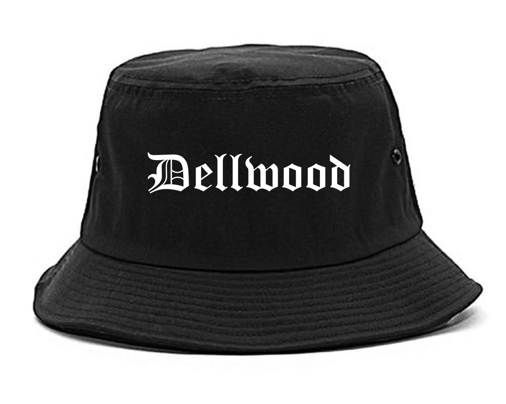 Dellwood Missouri MO Old English Mens Bucket Hat Black