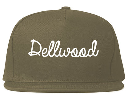Dellwood Missouri MO Script Mens Snapback Hat Grey