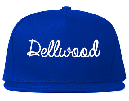 Dellwood Missouri MO Script Mens Snapback Hat Royal Blue