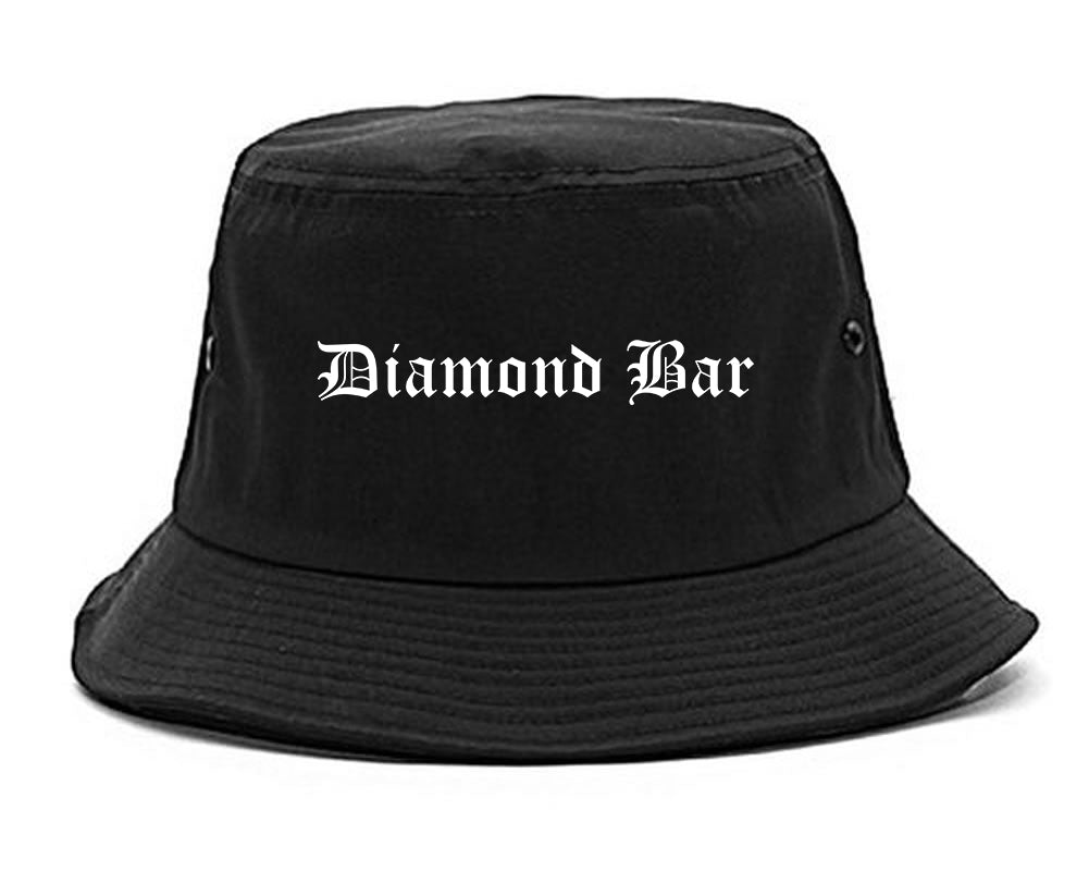 Diamond Bar California CA Old English Mens Bucket Hat Black
