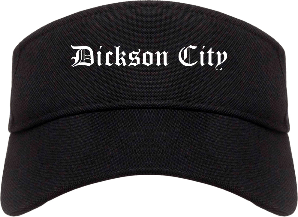 Dickson City Pennsylvania PA Old English Mens Visor Cap Hat Black