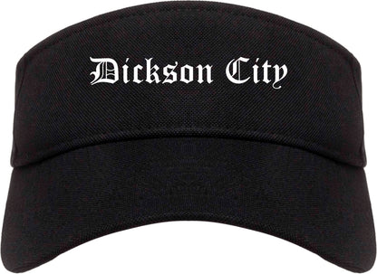 Dickson City Pennsylvania PA Old English Mens Visor Cap Hat Black