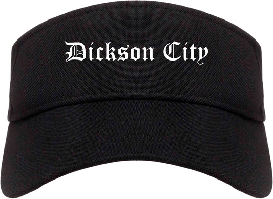 Dickson City Pennsylvania PA Old English Mens Visor Cap Hat Black
