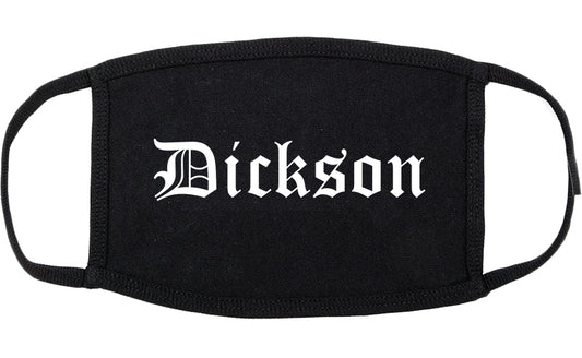 Dickson Tennessee TN Old English Cotton Face Mask Black