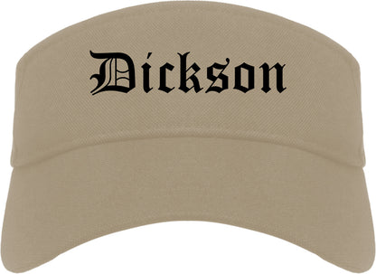 Dickson Tennessee TN Old English Mens Visor Cap Hat Khaki
