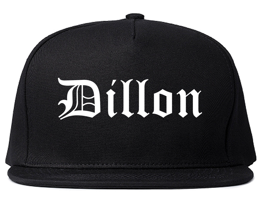 Dillon South Carolina SC Old English Mens Snapback Hat Black