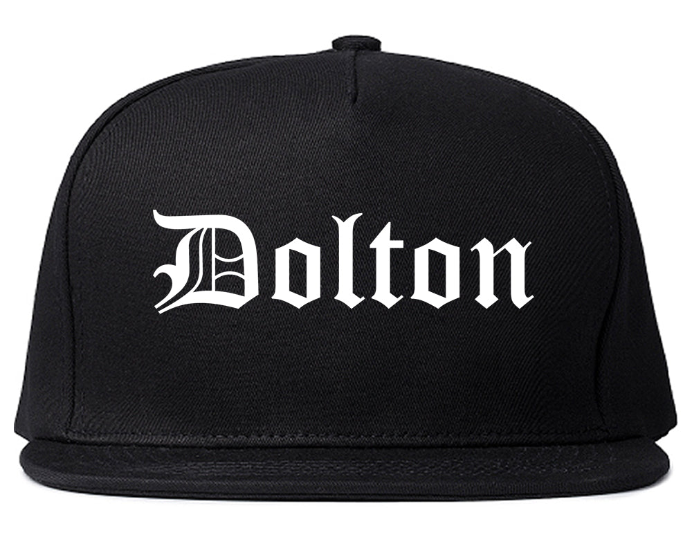Dolton Illinois IL Old English Mens Snapback Hat Black