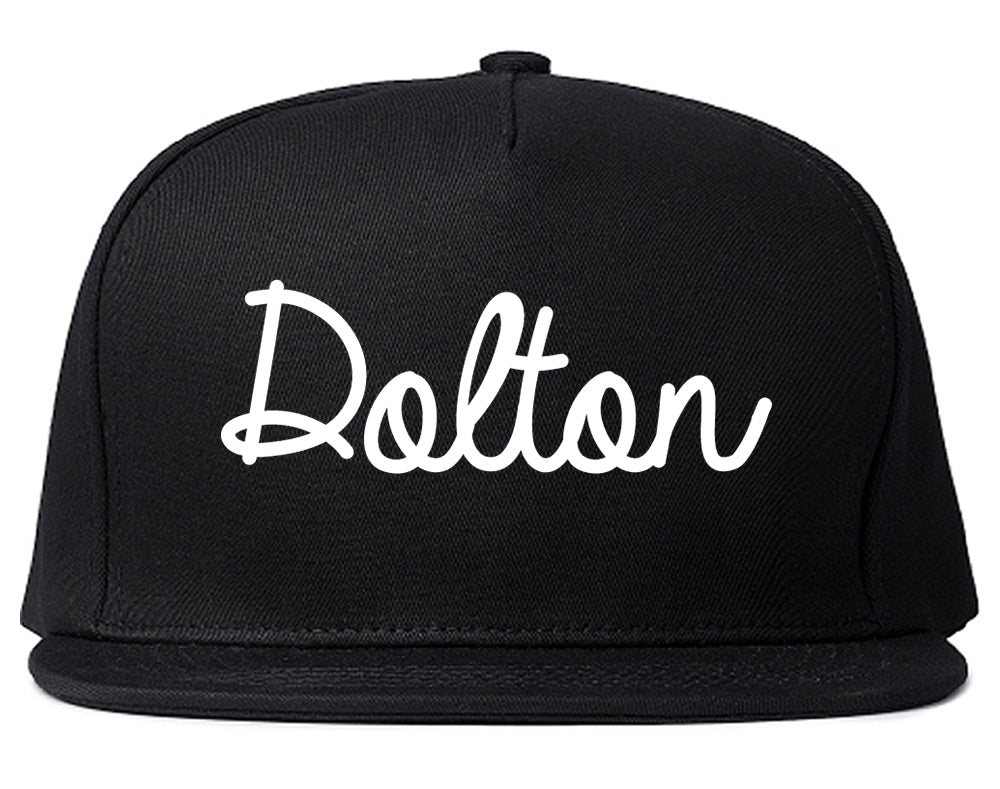 Dolton Illinois IL Script Mens Snapback Hat Black