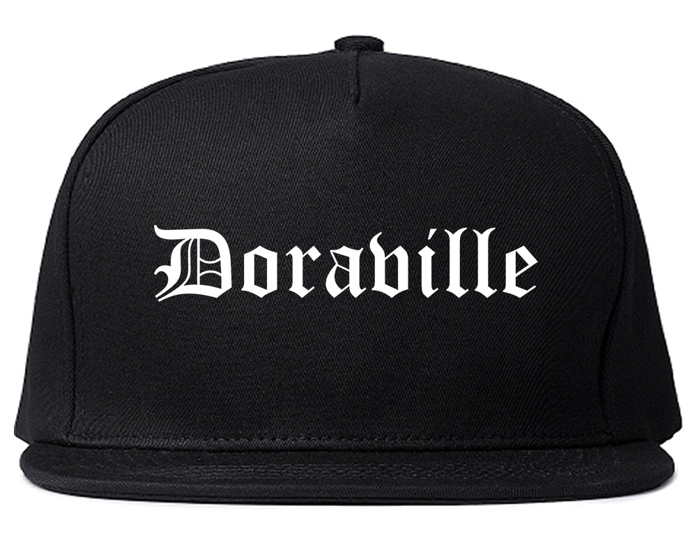 Doraville Georgia GA Old English Mens Snapback Hat Black