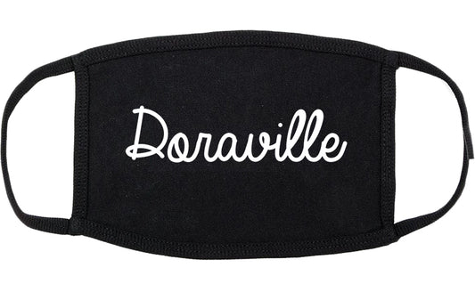 Doraville Georgia GA Script Cotton Face Mask Black