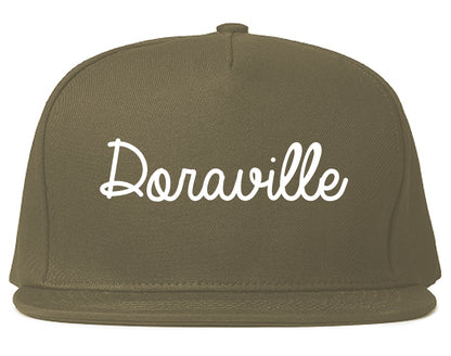 Doraville Georgia GA Script Mens Snapback Hat Grey