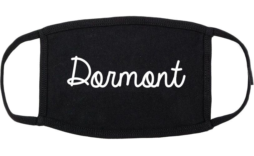 Dormont Pennsylvania PA Script Cotton Face Mask Black