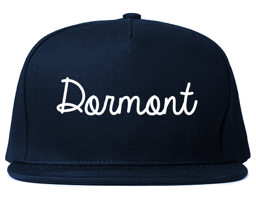 Dormont Pennsylvania PA Script Mens Snapback Hat Navy Blue