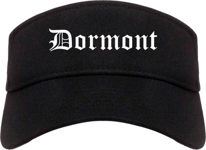 Dormont Pennsylvania PA Old English Mens Visor Cap Hat Black