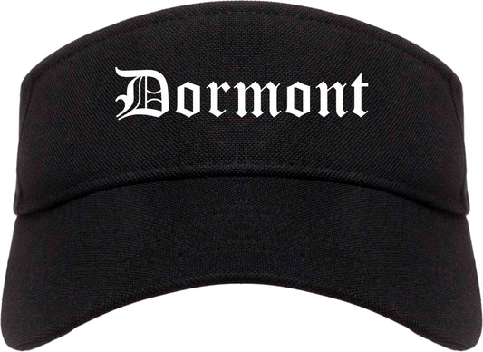 Dormont Pennsylvania PA Old English Mens Visor Cap Hat Black