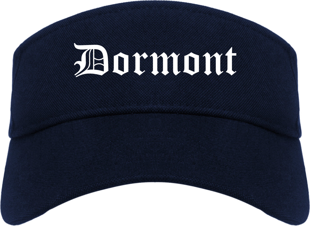 Dormont Pennsylvania PA Old English Mens Visor Cap Hat Navy Blue