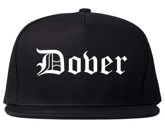 Dover Delaware DE Old English Mens Snapback Hat Black